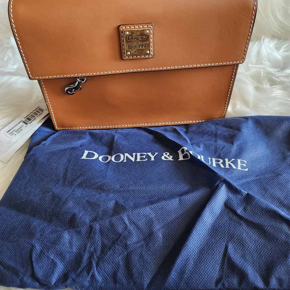 Dooney & Bourke Tan and Brown Crossbody Bag - Picture 2 of 11